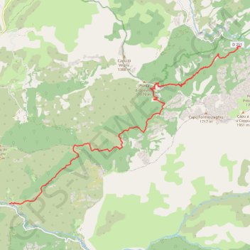 Trace GPS Mare e Monti - De Bonifatu à Tuarelli, itinéraire, parcours