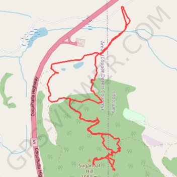 Trace GPS Sugarloaf Mountain, itinéraire, parcours