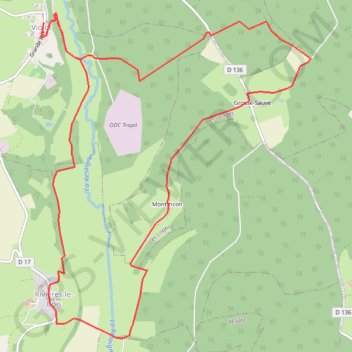 Trace GPS Violot Notre Dame des Bois, itinéraire, parcours