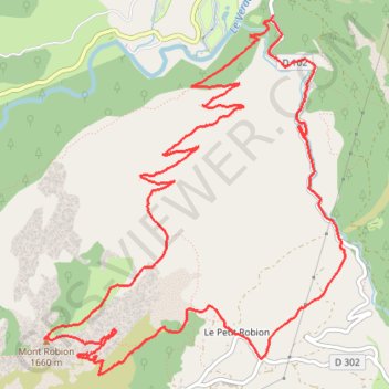 Trace GPS Les Alpes-de-Haute-Provence à pied - Le Sommet de Robion par la Chapelle Sainte-Trophime, itinéraire, parcours