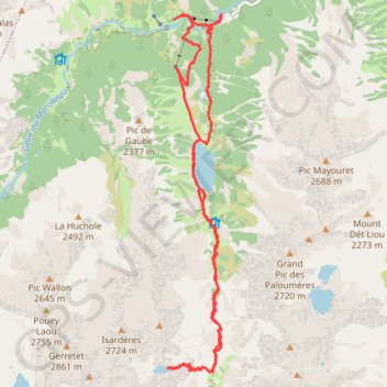 Trace GPS Lac de chabarrou, itinéraire, parcours