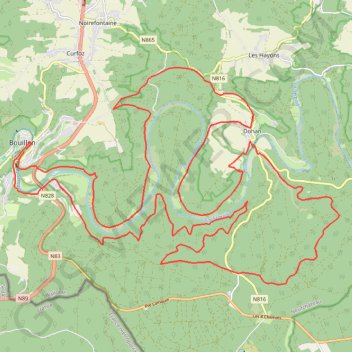 Trace GPS VTT du Grand Raid Godefroid 40 km, itinéraire, parcours