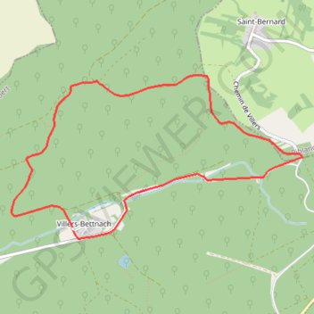 Trace GPS Rando "Le chêne des moines" Villers-Bettnach, itinéraire, parcours
