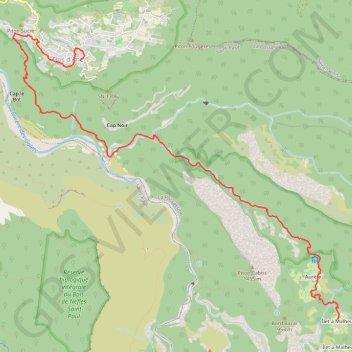 Trace GPS Dos D'âne à îlet à Malheur cirque de Mafate, itinéraire, parcours