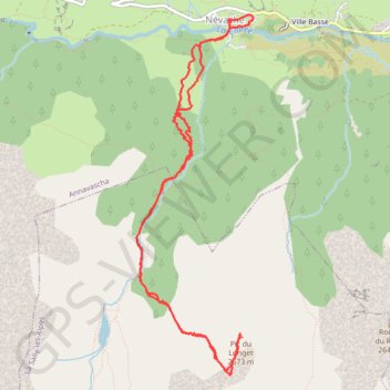 Trace GPS Pic du Longet, itinéraire, parcours