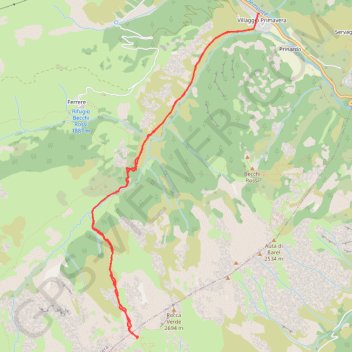 Trace GPS Colle di Stau, itinéraire, parcours