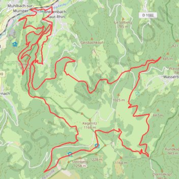 Trace GPS La Breitenbike, itinéraire, parcours