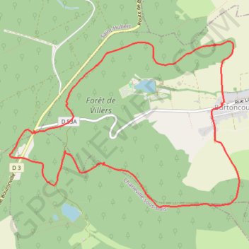 Trace GPS Burtoncourt (57), itinéraire, parcours