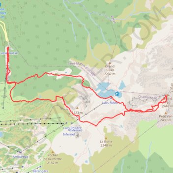 Trace GPS Ski de randonnée au Grand Van, itinéraire, parcours