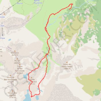 Trace GPS Les lacs d'Ardiden - Grust, itinéraire, parcours