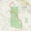 Trace GPS Pacific Crest Trail (PCT) through San Bernardino Forest and Santa Rosa and San Jacinto Mountains, itinéraire, parcours