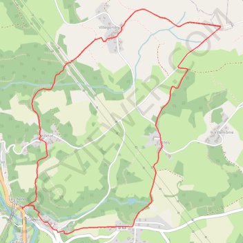 Trace GPS De villas en villas - Glénic, itinéraire, parcours