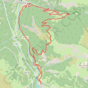 Trace GPS Gèdre 112, itinéraire, parcours