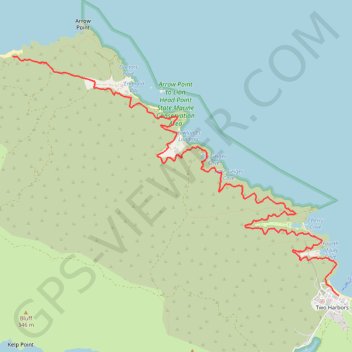Trace GPS Santa Catalina Island, itinéraire, parcours