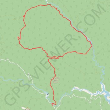Trace GPS Upper Thomson Loop, itinéraire, parcours