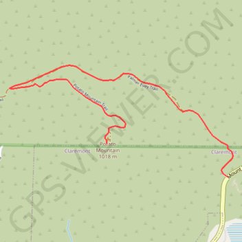 Trace GPS Potato Mountain, itinéraire, parcours