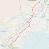 Trace GPS Landmannalaugar Thorsmork trek, itinéraire, parcours
