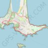 Trace GPS La Tour Fondue sur la Presqu'île de Giens, itinéraire, parcours