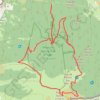 Trace GPS Pic de Burat depuis la route forestière de Burat, itinéraire, parcours