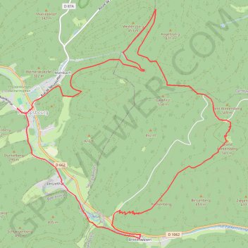 Trace GPS Montée au Grand Wintersberg, itinéraire, parcours
