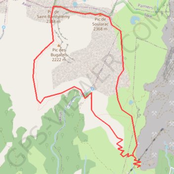 Trace GPS Pic de Soularac, itinéraire, parcours