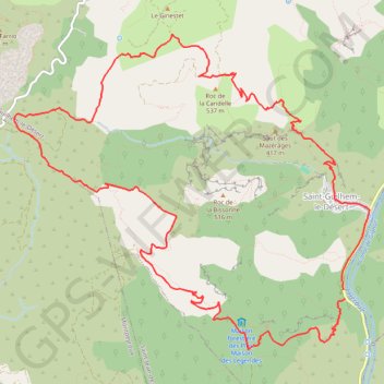 Trace GPS Saint-Guilhem-le-Désert- Cap de la Pousterle, itinéraire, parcours