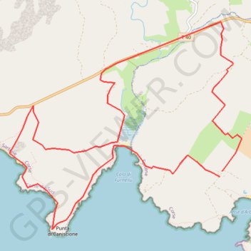 Trace GPS La Tour D'Olmeto - Corse, itinéraire, parcours