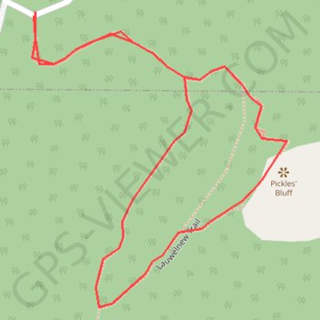 Trace GPS Mount Newton - Pickles' Bluff Loop, itinéraire, parcours