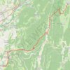 Trace GPS GTV - Tour du Vercors à pied - Saint-Laurent-en-Royans - Autrans, itinéraire, parcours