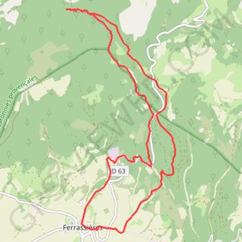 Trace GPS Ferrassières - La cabane de Cyprien par le Col de l'Homme Mort, itinéraire, parcours