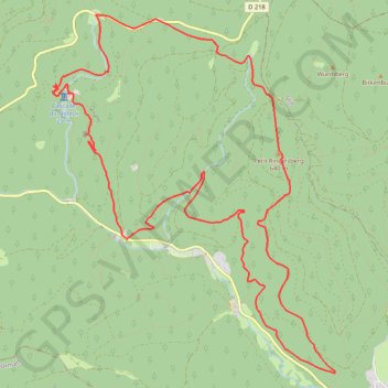Trace GPS Autour du Nideck, itinéraire, parcours