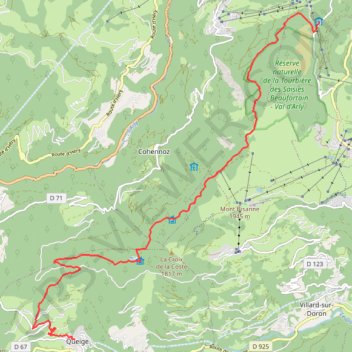 Trace GPS TourduBeaufortain-itrekkings, itinéraire, parcours