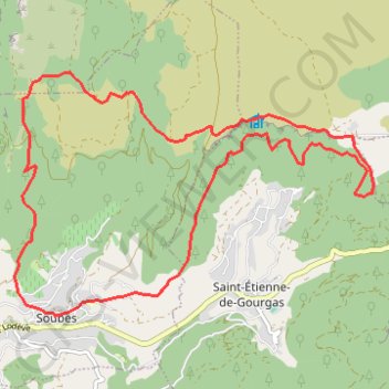 Trace GPS Soubès - Cirque Bout du Monde - La Roque - Mas Rouquet, itinéraire, parcours