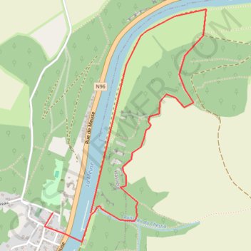 Trace GPS Balade entre 5 et 10km à Waulsort: La Belle Epoque, itinéraire, parcours