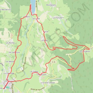 Trace GPS Trans de La Mère Boîtier - Tramayes, itinéraire, parcours