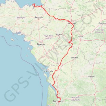 Trace GPS Nouveau parcours, itinéraire, parcours