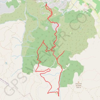Trace GPS Roquebrune - La Flûte, itinéraire, parcours