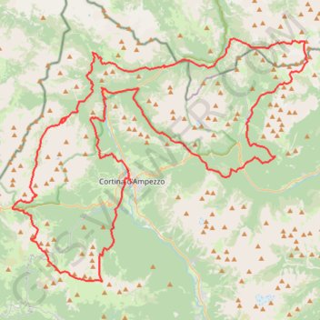 Trace GPS Lavaredo Ultra Trail, itinéraire, parcours