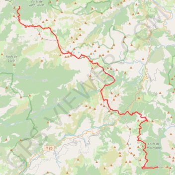 Trace GPS GR20 - Vergio - Verde, itinéraire, parcours