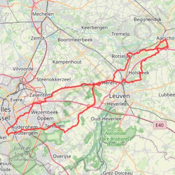 Trace GPS BBB (A) (NE) 102km 675D+ Hageland, itinéraire, parcours