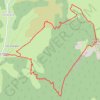 Trace GPS La Tête de la Dame 1506m depuis Omblèze - les Arbods, itinéraire, parcours