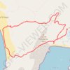 Trace GPS Entre Roccapina et la Plage d'Erbaju, itinéraire, parcours