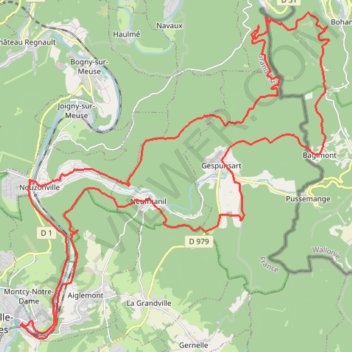 Trace GPS Bagimont et Les Dolimarts, itinéraire, parcours