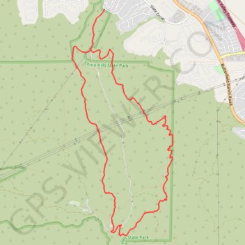 Trace GPS Bane Canyon Loop, itinéraire, parcours