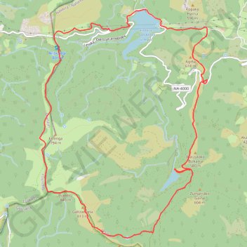 Trace GPS Agina - San Anton - Biandiz, itinéraire, parcours