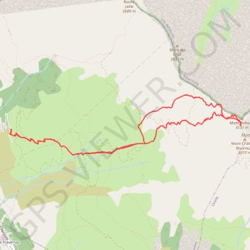 Trace GPS Rando à ski au Mont Bréquin, itinéraire, parcours