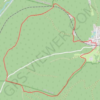 Trace GPS Sarupt - Saint-Léonard, itinéraire, parcours