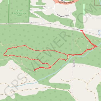 Trace GPS Lantzville Lookout, itinéraire, parcours