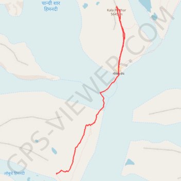 Trace GPS Khumjung Marche à pied, itinéraire, parcours