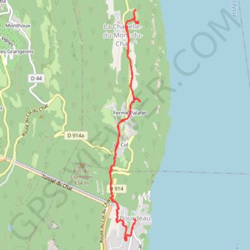 Trace GPS 2022-02-25 16:47:51, itinéraire, parcours